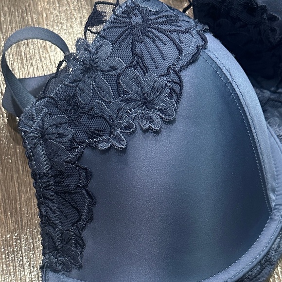 Aerie Elegant Blue Lace Underwire Bra - Picture 5 of 7